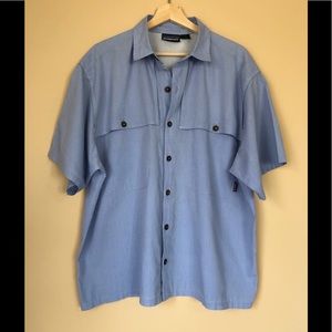Patagonia Plaid Striped Button Up Shirt Sz L